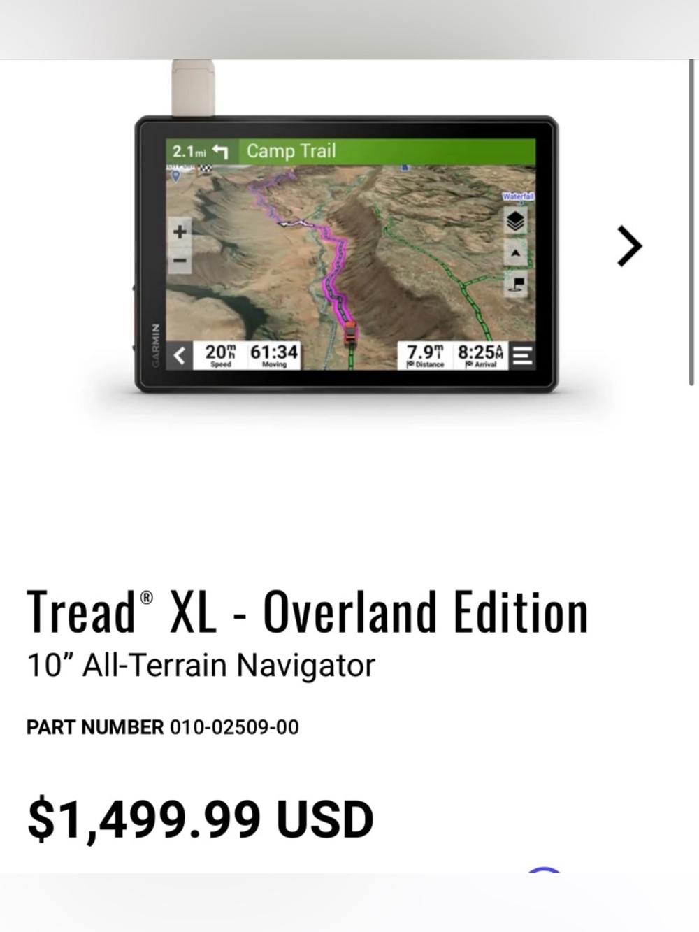 Garmin XL Overland Navigator